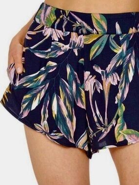 O’NEILL Raven Navy Blue Floral High Waist Women's Shorts